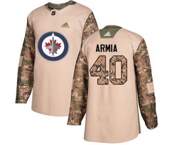 Adidas Jets #40 Joel Armia Camo Authentic 2017 Veterans Day Stitched NHL Jersey