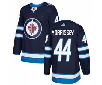 Adidas Jets #44 Josh Morrissey Navy Blue Home Authentic Stitched NHL Jersey