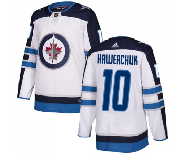 Adidas NHL Winnipeg Jets #10 Dale Hawerchuk Away White Authentic Jersey