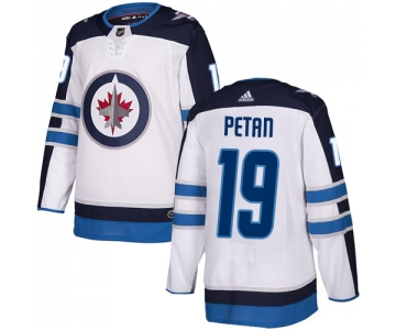 Adidas NHL Winnipeg Jets #19 Nic Peta Away White Authentic Jersey