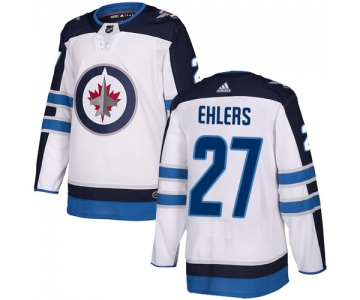 Adidas NHL Winnipeg Jets #27 Nikolaj Ehlers Away White Authentic Jersey