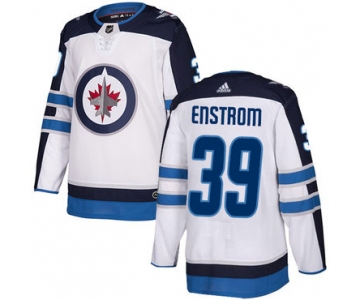 Adidas NHL Winnipeg Jets #39 Tobias Enstrom Away White Authentic Jersey