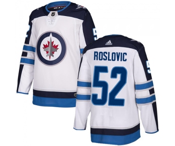 Adidas NHL Winnipeg Jets #52 Jack Roslovic  Away White Authentic Jersey