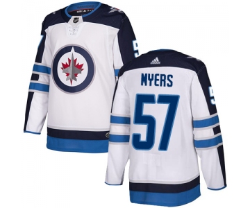Adidas NHL Winnipeg Jets #57 Tyler MyersAway White Authentic Jersey