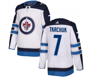 Adidas NHL Winnipeg Jets #7 Keith Tkachuk Away White Authentic Jersey