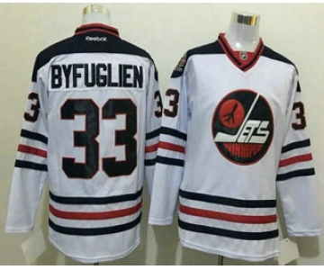 Men's Winnipeg Jets #33 Dustin Byfuglien White 2017 Winter Classic Stitched NHL Reebok Hockey Jersey
