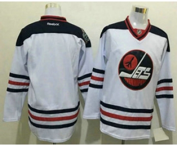 Men's Winnipeg Jets Blank White 2017 Winter Classic Stitched NHL Reebok Hockey Jersey