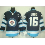 Winnipeg Jets #16 Andrew Ladd Navy Blue Jersey