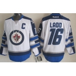 Winnipeg Jets #16 Andrew Ladd White Jersey