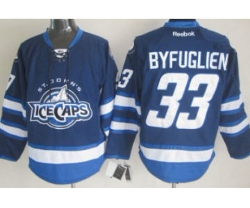 Winnipeg Jets #33 Dustin Byfuglien 2012 Blue Ice Caps Jersey