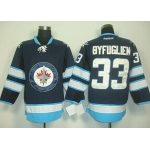 Winnipeg Jets #33 Dustin Byfuglien Navy Blue Jersey