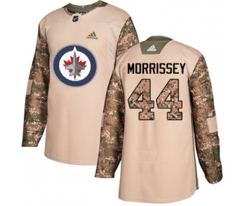 didas Jets #44 Josh Morrissey Camo Authentic 2017 Veterans Day Stitched NHL Jersey