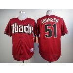 Arizona Diamondbacks #51 Randy Johnson Red Cool Base Jersey