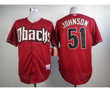 Arizona Diamondbacks #51 Randy Johnson Red Cool Base Jersey