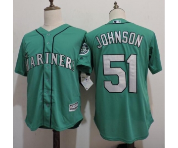 Men's Seattle Mariners #51 Randy Johnson Green Cooperstown Collection Cool Base Jersey