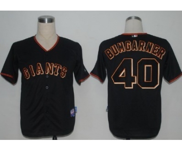 San Francisco Giants #40 Madison Bumgarner Black Jersey