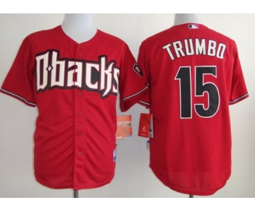 Arizona Diamondbacks #15 Mark Trumbo Red Jersey