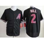 Arizona Diamondbacks #2 Aaron Hill Black Jersey