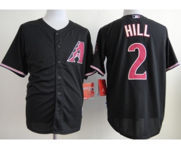 Arizona Diamondbacks #2 Aaron Hill Black Jersey