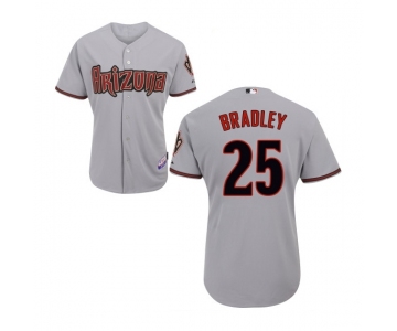 Arizona Diamondbacks #25 Archie Bradley Official Grey Authentic Men's Majestic Road Cool Base MLB Jersey