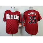Arizona Diamondbacks #35 Trevor Cahill Red Jersey