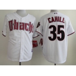 Arizona Diamondbacks #35 Trevor Cahill White Jersey