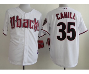 Arizona Diamondbacks #35 Trevor Cahill White Jersey