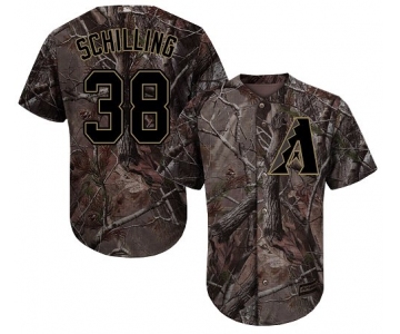 Arizona Diamondbacks #38 Curt Schilling Camo Realtree Collection Cool Base Stitched MLB Jersey
