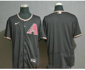 Men's Arizona Diamondback Blank Black Stitched Nike MLB Flex Base Jersey