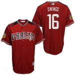 Men's Arizona Diamondbacks #16 Chris Owings Red 2017 Spring Training Stitched MLB Majestic Cool Base Jersey