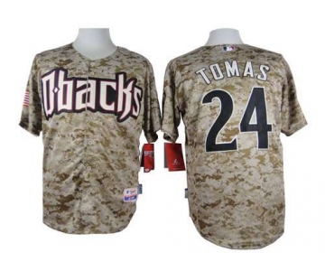 Men's Arizona Diamondbacks #24 Yasmany Tomas 2014 Camo Jersey