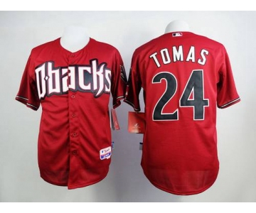 Men's Arizona Diamondbacks #24 Yasmany Tomas Red Jersey