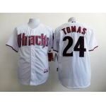 Men's Arizona Diamondbacks #24 Yasmany Tomas White Jersey
