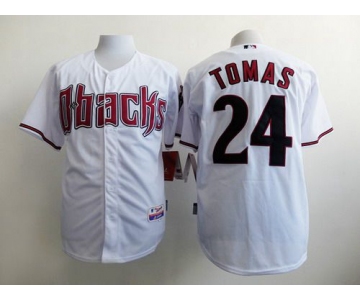 Men's Arizona Diamondbacks #24 Yasmany Tomas White Jersey