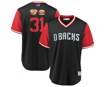 Men's Arizona Diamondbacks 31 Brad Boxberger Majestic Black 2018 Players' Weekend Cool Base Jersey