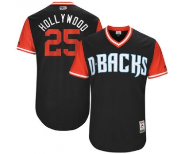Men's Arizona Diamondbacks Archie Bradley Hollywood Majestic Black 2017 Players Weekend Authentic Jersey
