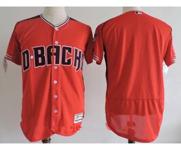 Men's Arizona Diamondbacks Blank 2017 Red Stitched MLB Majestic Flex Base Jersey