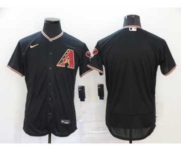 Men's Arizona Diamondbacks Blank Black Stitched Nike MLB Flex Base Jersey
