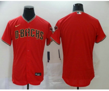 Men's Arizona Diamondbacks Blank Red Stitched Nike MLB Flex Base Jersey