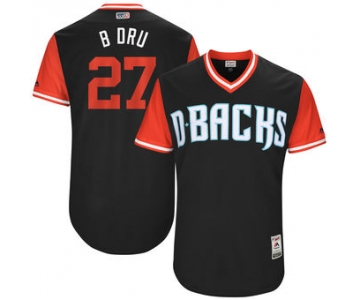 Men's Arizona Diamondbacks Brandon Drury B Dru Majestic Black 2017 Players Weekend Authentic Jersey