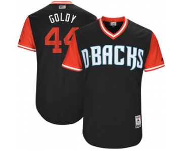 Men's Arizona Diamondbacks Paul Goldschmidt Goldy Majestic Black 2017 Players Weekend Authentic Jersey