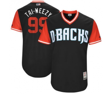Men's Arizona Diamondbacks Taijuan Walker Tai-Weezy Majestic Black 2017 Players Weekend Authentic Jersey
