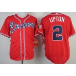 Atlanta Braves #2 Melvin Upton 2014 Red Jersey