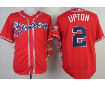 Atlanta Braves #2 Melvin Upton 2014 Red Jersey