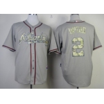 Atlanta Braves #2 Melvin Upton Gray With Camo Jersey