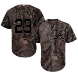 Atlanta Braves #23 David Justice Camo Realtree Collection Cool Base Stitched MLB Jersey