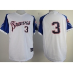 Atlanta Braves #3 Dale Murphy 1974 White Throwback Jersey