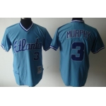 Atlanta Braves #3 Dale Murphy Light Blue Throwback Jersey