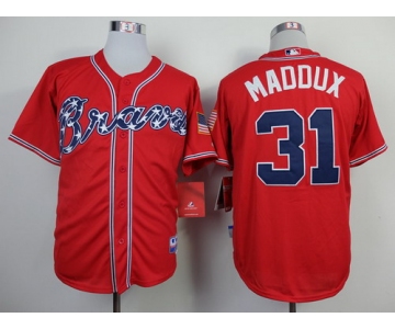 Atlanta Braves #31 Greg Maddux 2014 Red Cool Base Jersey