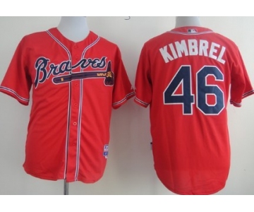 Atlanta Braves #46 Craig Kimbrel Red Jersey